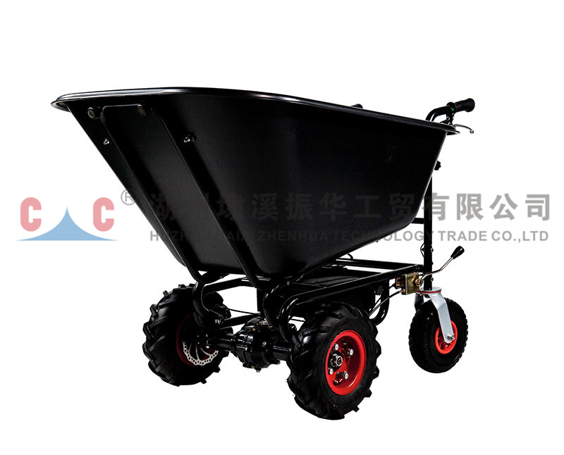 Electric Four Wheels Barrow-PC020-02 Garden Tools Steel Frame Wheelbarrow Construction For Agriculture Convenience